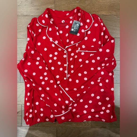 kate spade Other - Kate Spade Red Polka Dot Pajama Top